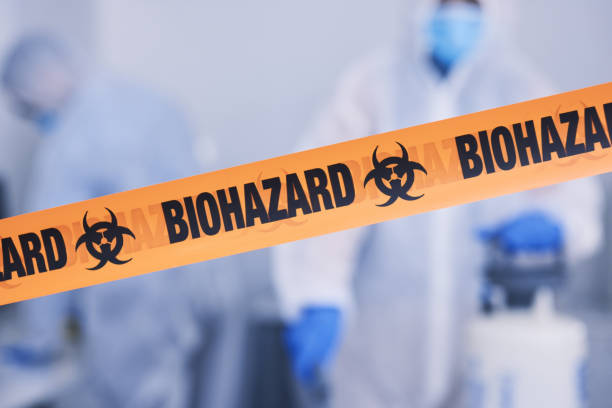 Professional Biohazard Cleanup technician working in Moline, MI